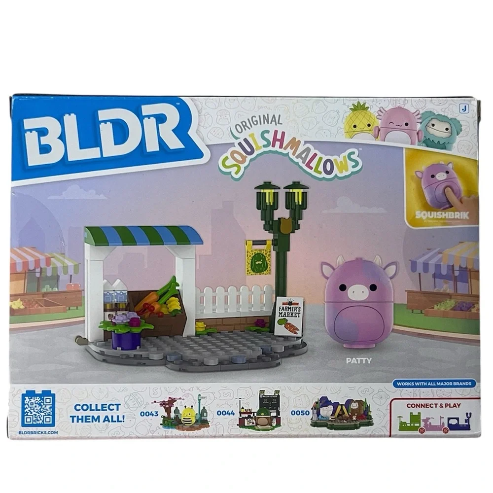 Squishmallows Patty's Farmers Market Building Set 136pc: BLDR, Fine Motor Skills